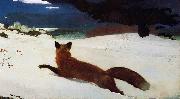 Winslow Homer The Fox Hunt oil painting artist